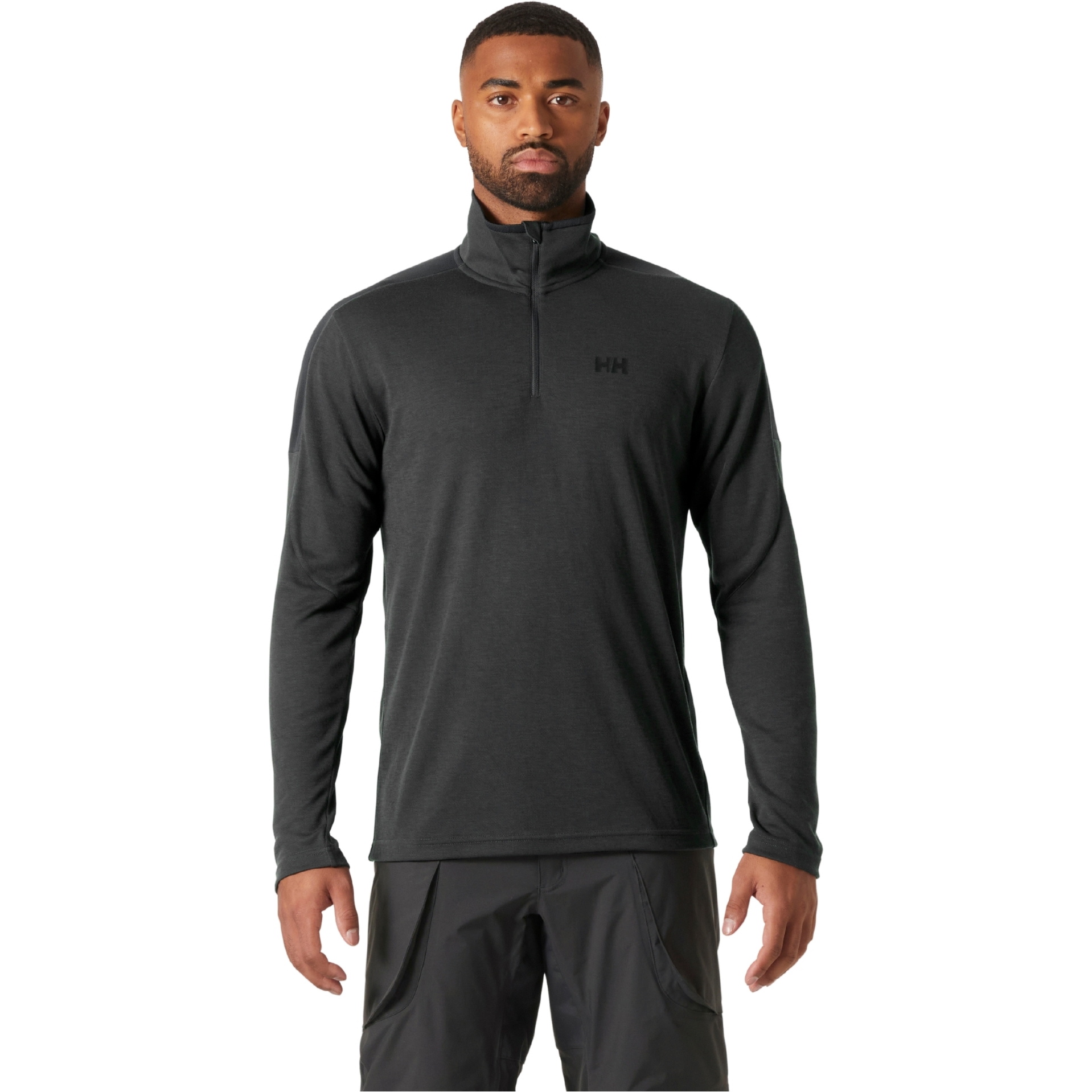 2026 Helly Hansen Mens Hp 1/2 Zip Pullover 2.0 34131 - Ebony
